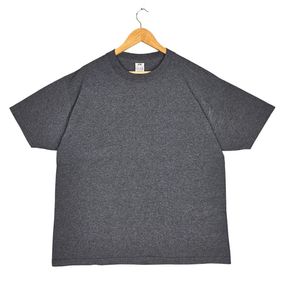PRO CLUB MEN’S HEAVYWEIGHT COTTON SHORT SLEEVE CREW – XL – DARK GRAY